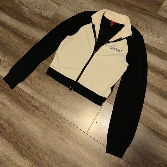 Guess Color Block Zip-up Sweater - Picture 3 of 8